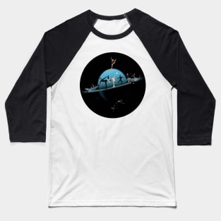 Space Figure Skating Baseball T-Shirt